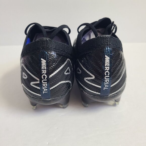 Nike Zoom Mercurial Vapor 15 Elite FG Soccer Cleats DJ4978-040 Size 6 Black